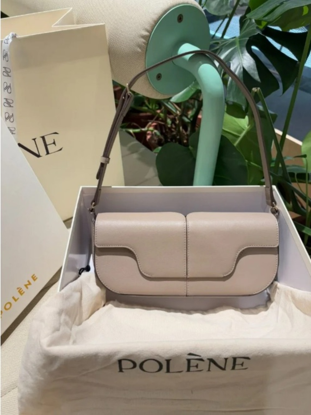 New Polène Numero Sept Smooth Leather Shoulder Bag